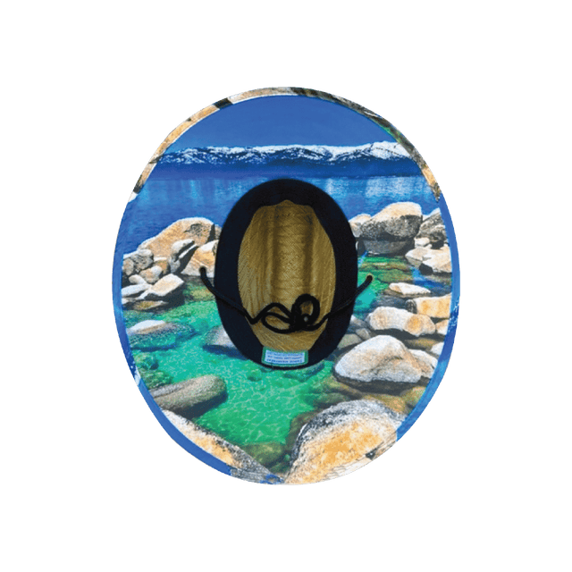 Tahoe Straw, Sun Hat, Sand Harbor, Mens Straw Hat, Womens Straw Hat, Underbill Picture