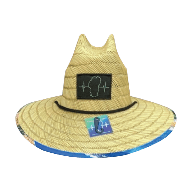 Tahoe Straw, Sun Hat, Sand Harbor, Mens Straw Hat, Womens Straw Hat, Front Picture
