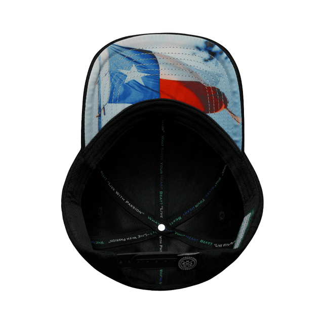 Texas Hat, Athletiic Fit, Airmesh, Snapback Hat, Black, Mens Hat, Womens Hat, Underbill Picture
