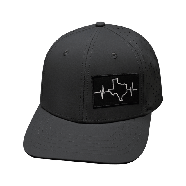 Texas Hat, Baseball Hat, Snapback Hat, Charcoal, Mens Hat, Womens Hat, Front Picture