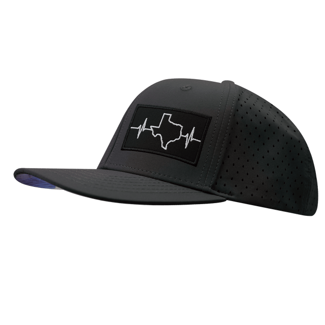 Texas Hat, Baseball Hat, Snapback Hat, Charcoal, Mens Hat, Womens Hat, Side Picture