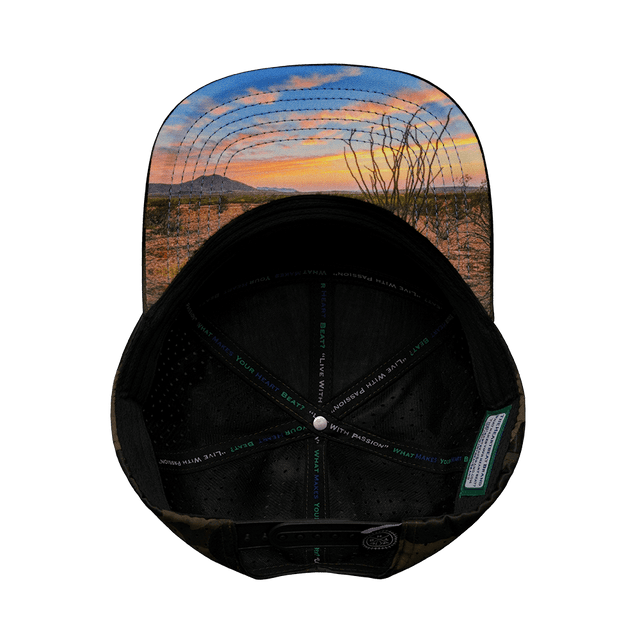 Texas Hat, Flat Bill, Snapback Hat, Tan Camo, Mens Hat, Womens Hat, Underbill Picture