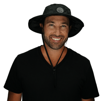 THB Boonie, Sun Hat, Black Camo, Mens Boonie, Womens Boonie, Man In Boonie Hat Picture