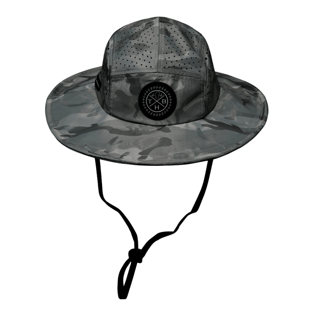 THB Boonie, Sun Hat, Gray Camo, Mens Boonie, Womens Boonie, Front Picture