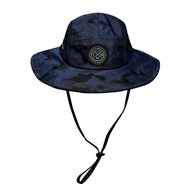 THB Boonie, Sun Hat, Navy Camo, Mens Boonie, Womens Boonie, Front Picture
