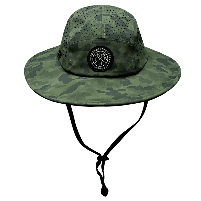 THB Boonie, Sun Hat, Soft Teal Camo, Mens Boonie, Womens Boonie, Front Picture