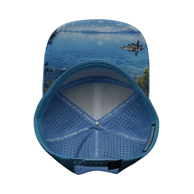 THB Hat, Flat Bill, Snapback Hat, Light Blue, White, Teal, Mens Hat, Womens Hat, Underbill Picture