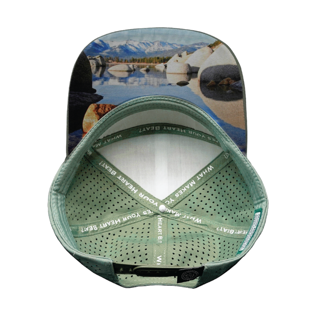 THB Hat, Flat Bill, Snapback Hat, Sage, Cream, Mens Hat, Womens Hat, Underbill Picture