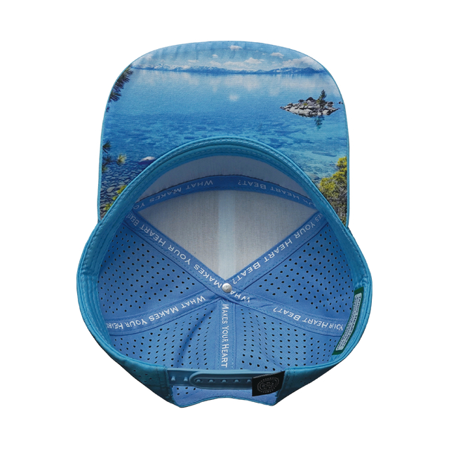 THB Hat, Flat Bill, Snapback Hat, Light Blue, White, Teal, Mens Hat, Womens Hat, Underbill Picture