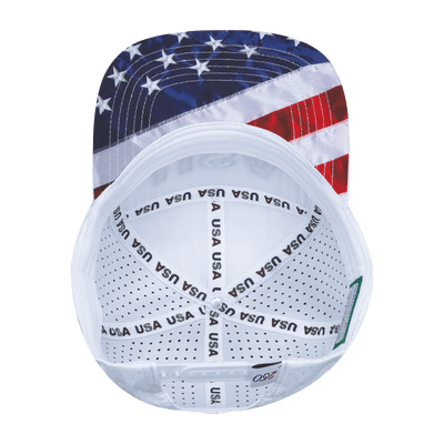 USA Hat, Flat Bill, Snapback Hat, White Camo, Mens Hat, Womens Hat, Underbill Picture