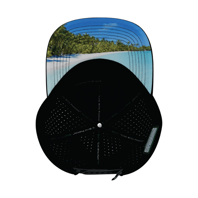 Virgin Islands Hat, Flat Bill, Snapback Hat, Cork, Black, Mens Hat, Womens Hat, Underbill Picture