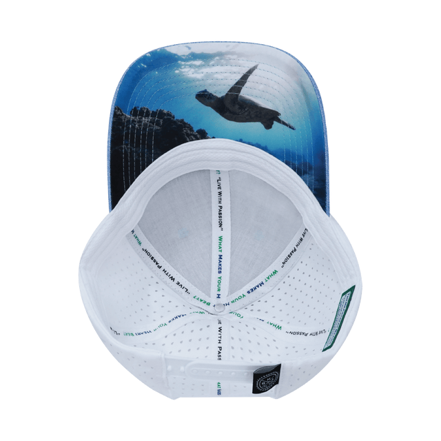 Virgin Islands Hat, Low Profile, Snapback Hat, Light Blue, White, Mens Hat, Womens Hat, Underbill Picture