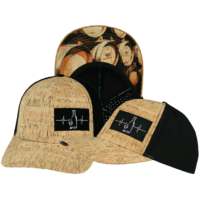 Wine Hat, Baseball Hat, Snapback Hat, Cork, Black, Mens Hat, Womens Hat, Main Picture