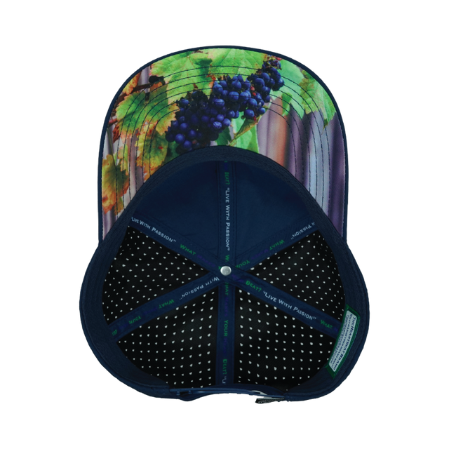 Wine Hat, Baseball Hat, Snapback Hat, Cork, Navy, Mens Hat, Womens Hat, Underbill Picture