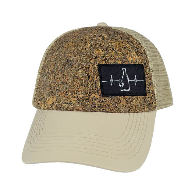 Wine Hat, Dad Hat, Snapback, Cork, Cream, Mens Hat, Womens Hat, Front Picture