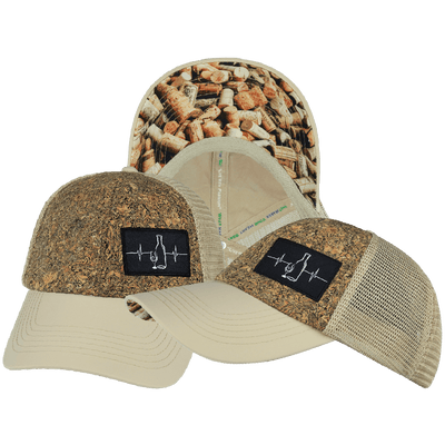 Wine Hat — Dad Hat, Cork, Cream, Soft Trucker Mesh