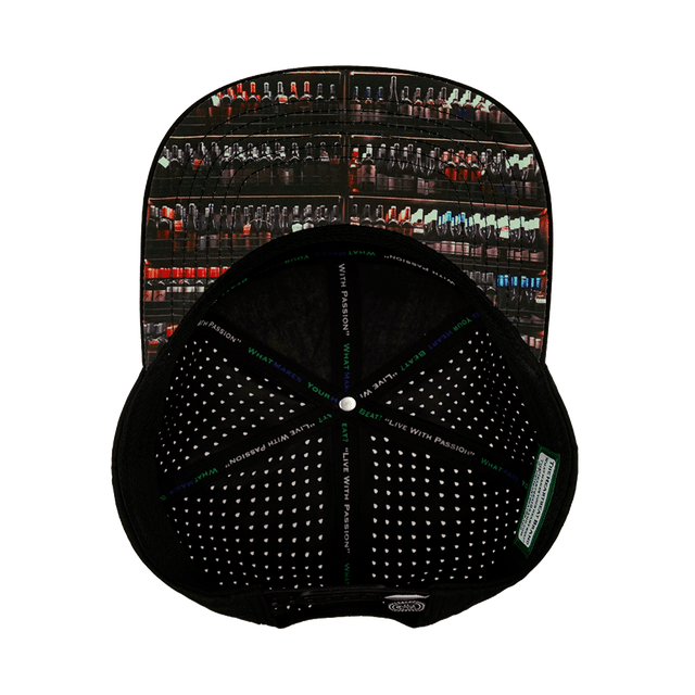 Wine Hat, Flat Bill, Snapback Hat, Cork, Black, Tan, Mens Hat, Womens Hat, Underbill Picture