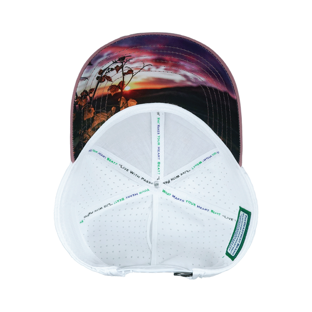 Wine Hat, Low Profile, Ponytail, Snapback Hat, Cork, Lavender, White, Mens Hat, Womens Hat, Underbill Picture