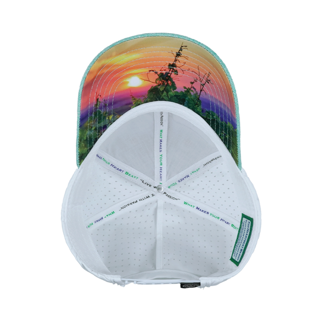 Wine Hat, Low Profile, Ponytail, Snapback Hat, Cork, Mint, White, Mens Hat, Womens Hat, Underbill Picture