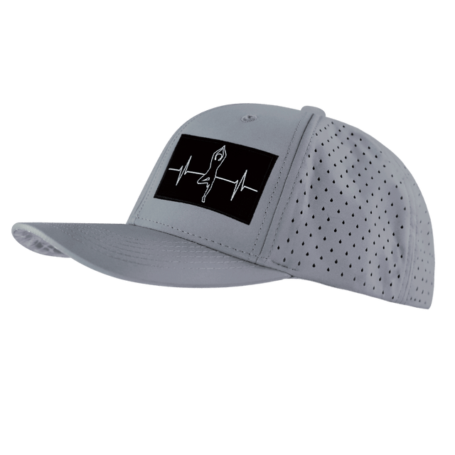 Yoga Hat, Baseball Hat, Snapback Hat, Gray, Mens Hat, Womens Hat, Side Picture