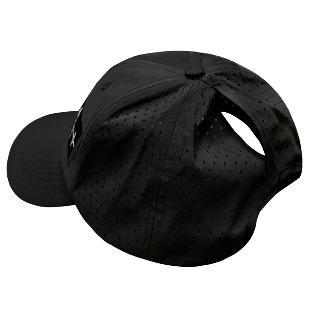 Yoga Hat, Dad Hat, Ponytail, Snapback, Black, Mens Hat, Womens Hat, Ponytail Hole Picture