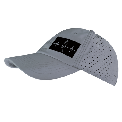 Yoga Hat, Dad Hat, Ponytail, Snapback, Gray, Mens Hat, Womens Hat, Side Picture