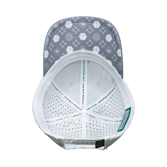 Yoga Hat, Low Profile, Ponytail, Snapback Hat, Gray, White, Mens Hat, Womens Hat, Underbill Picture