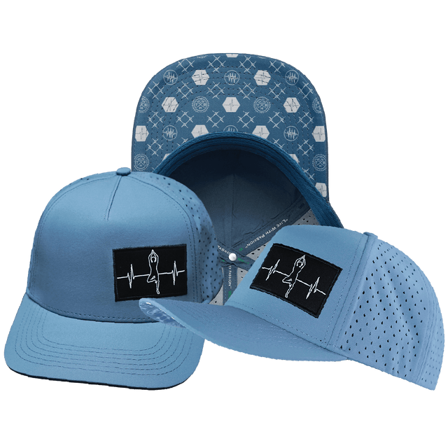Yoga Hat, Trucker Hat, Snapback Hat, Light Blue, Mens Hat, Womens Hat, Main Picture