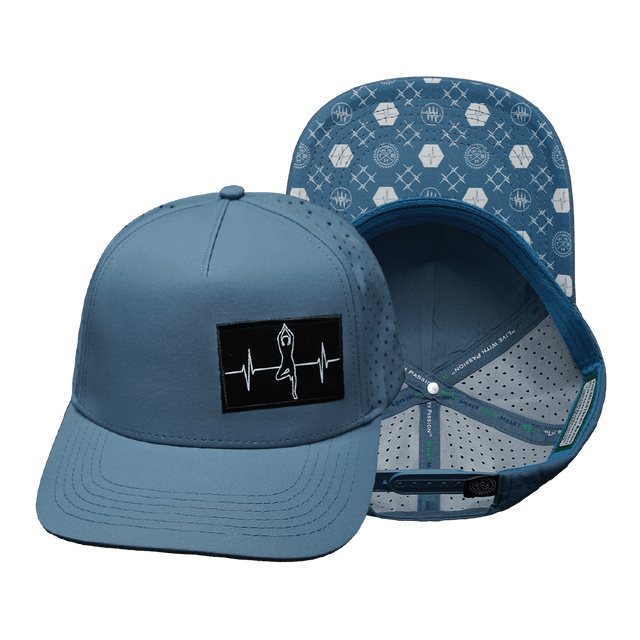 Yoga Hat, Trucker Hat, Snapback Hat, Light Blue, Mens Hat, Womens Hat, Main Picture