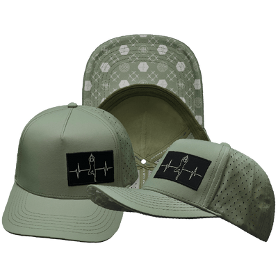 Yoga Hat Trucker Hat — Sage, Laser Mesh
