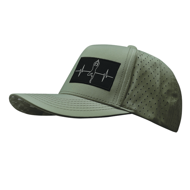 Yoga Hat, Trucker Hat, Snapback Hat, Sage, Mens Hat, Womens Hat, Side Picture