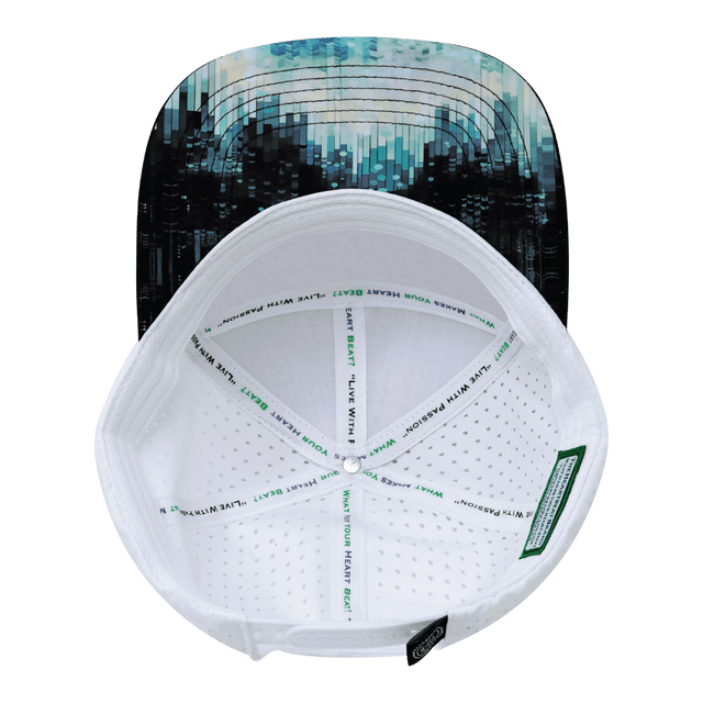 Youth Color Vibes Hat, Flat Bill, Snapback Hat, City Drip, Black, Blue, White, Mens Hat, Womens Hat, Underbill Picture