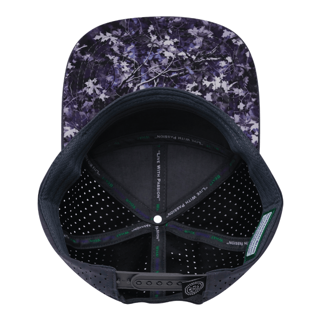 Youth Color Vibes Hat, Flat Bill, Snapback Hat, Blue Fall Camo, Charcoal, White, Mens Hat, Womens Hat, Underbill Picture