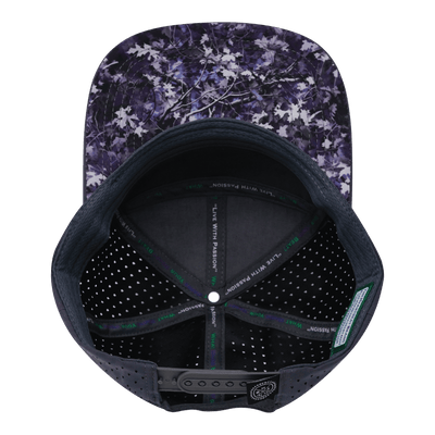 Youth Color Vibes Hat, Flat Bill, Snapback Hat, Blue Fall Camo, Charcoal, White, Mens Hat, Womens Hat, Underbill Picture