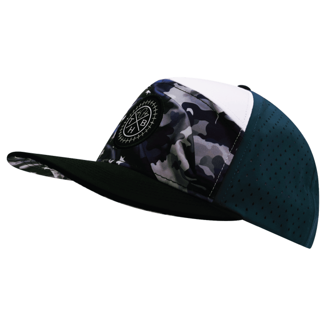 Youth Color Vibes Hat, Flat Bill, Snapback Hat, Patriots Night, Black, White, Navy, Mens Hat, Womens Hat, Side Picture