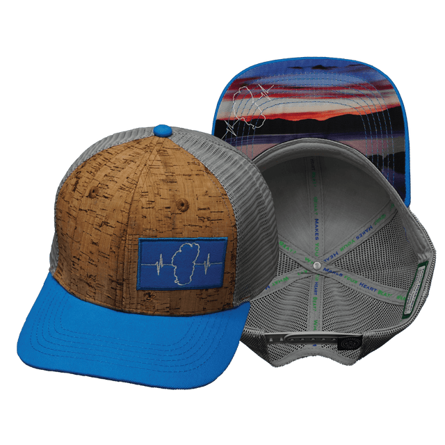 Youth Tahoe Hat, Baseball Hat, Snapback Hat, Cork, Teal, Gray, Mens Hat, Womens Hat, Main Picture