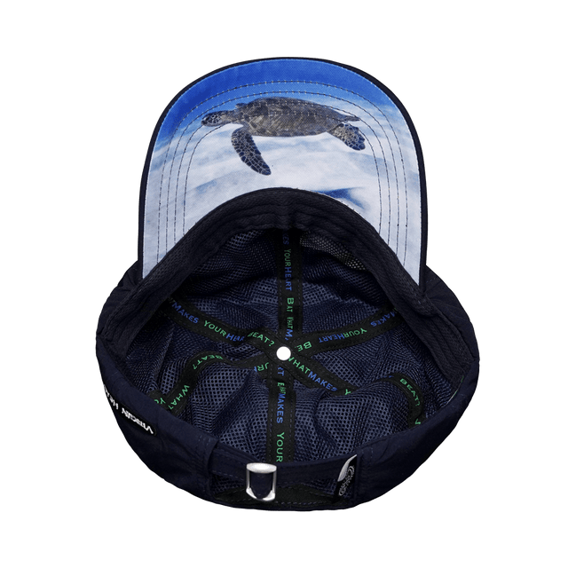 Virgin Islands Hat - Dad Hat - Navy - Fabric Back