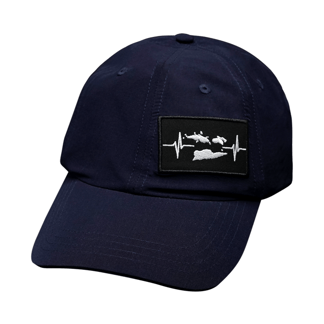 Virgin Islands Hat - Dad Hat - Navy - Fabric Back