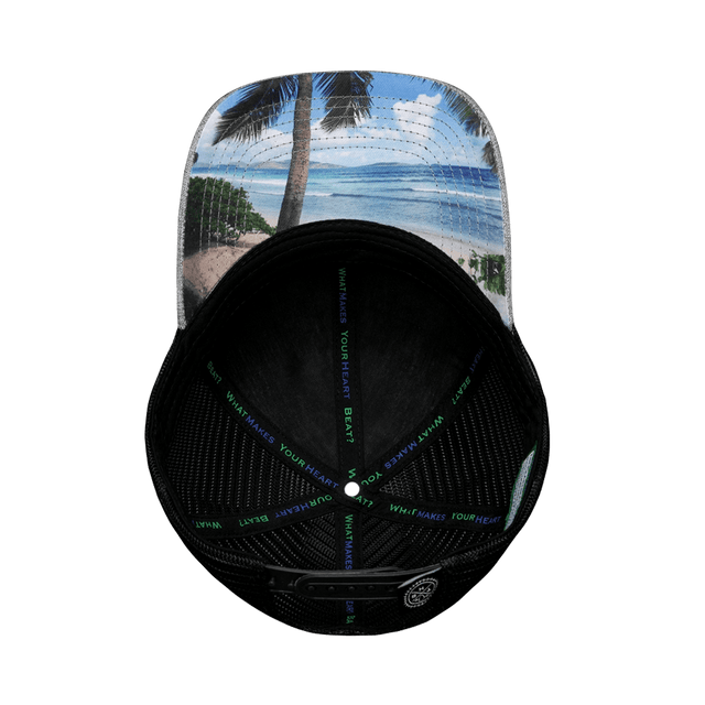 Virgin Islands Hat - Low Profile - Gray / Black - Trucker Mesh