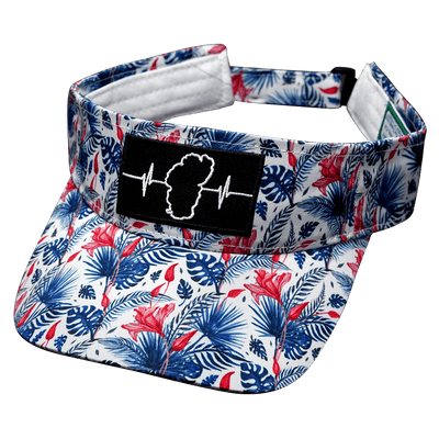 Tahoe Visor — White Floral