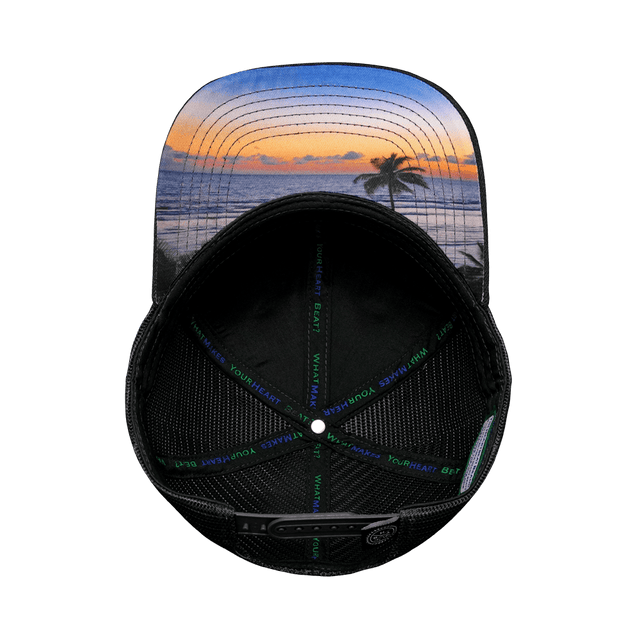 Virgin Islands Hat - Baseball Hat Fit - Cork - Charcoal Gray - Trucker Mesh