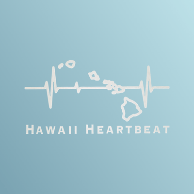 Hawaii Sticker — Vinyl, White