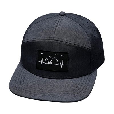 Cabo Hat, Flat Bill, Snapback Hat, Ocean Blue, Mens Hat, Womens Hat, Front Picture