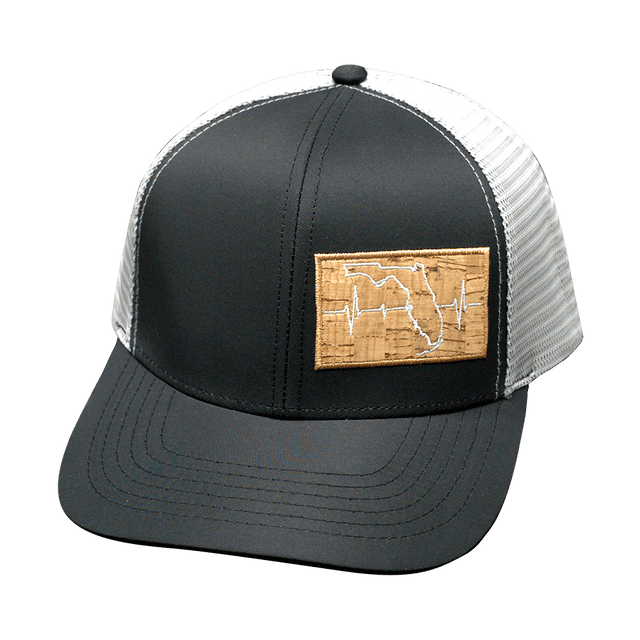 Florida Hat, Baseball Hat, Snapback Hat, Black, Gray, Mens Hat, Womens Hat, Front Picture