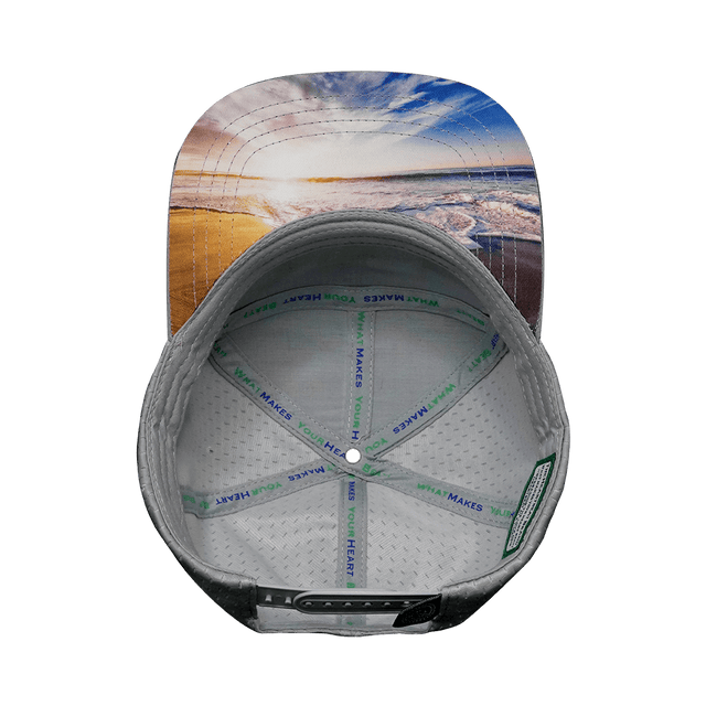 Florida Hat, Flat Bill, Snapback Hat, Cork, Gray, Charcoal, Mens Hat, Womens Hat, Underbill Picture