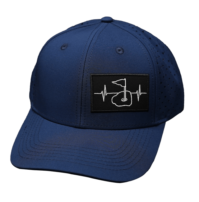 Golf Hat, Baseball Hat, Snapback Hat, Dark Blue, Mens Hat, Womens Hat, Front Picture