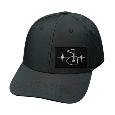 Golf Hat — Low Profile, Slate Gray (No Photo), Laser Mesh