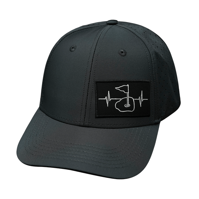 Golf Hat, Low Profile, Snapback Hat, Slate Gray, Mens Hat, Womens Hat, Front Picture