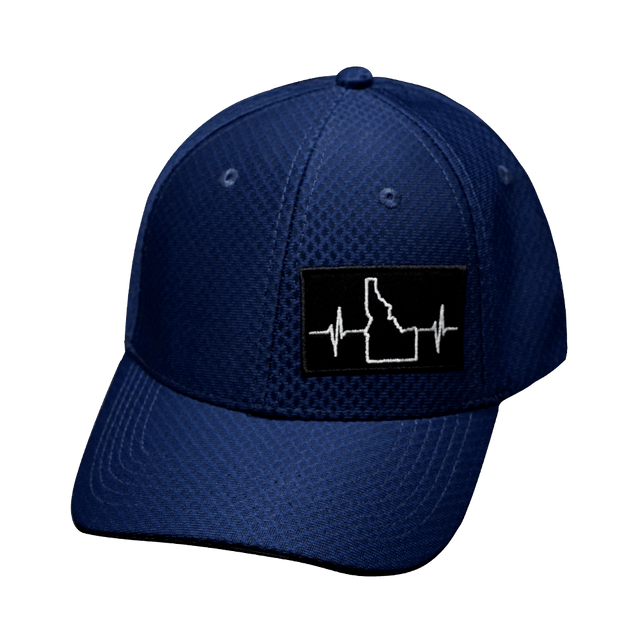 Idaho Hat, Athletiic Fit, Airmesh, Snapback Hat, Navy, Mens Hat, Womens Hat, Front Picture