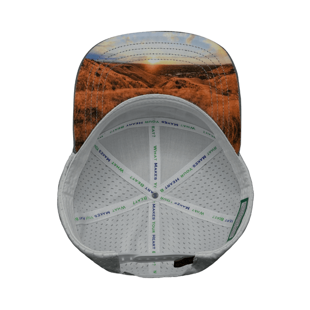 Idaho Hat, Flat Bill, Snapback Hat, Cork, Gray, White, Mens Hat, Womens Hat, Underbill Picture